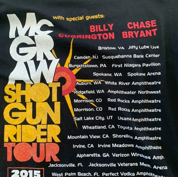 Tim McGraw shotgun rider tour large tee - Picture 4 of 5